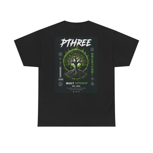 Built Different Tee — “Push Past Pain” PThree Motivational Graphic T-Shirt