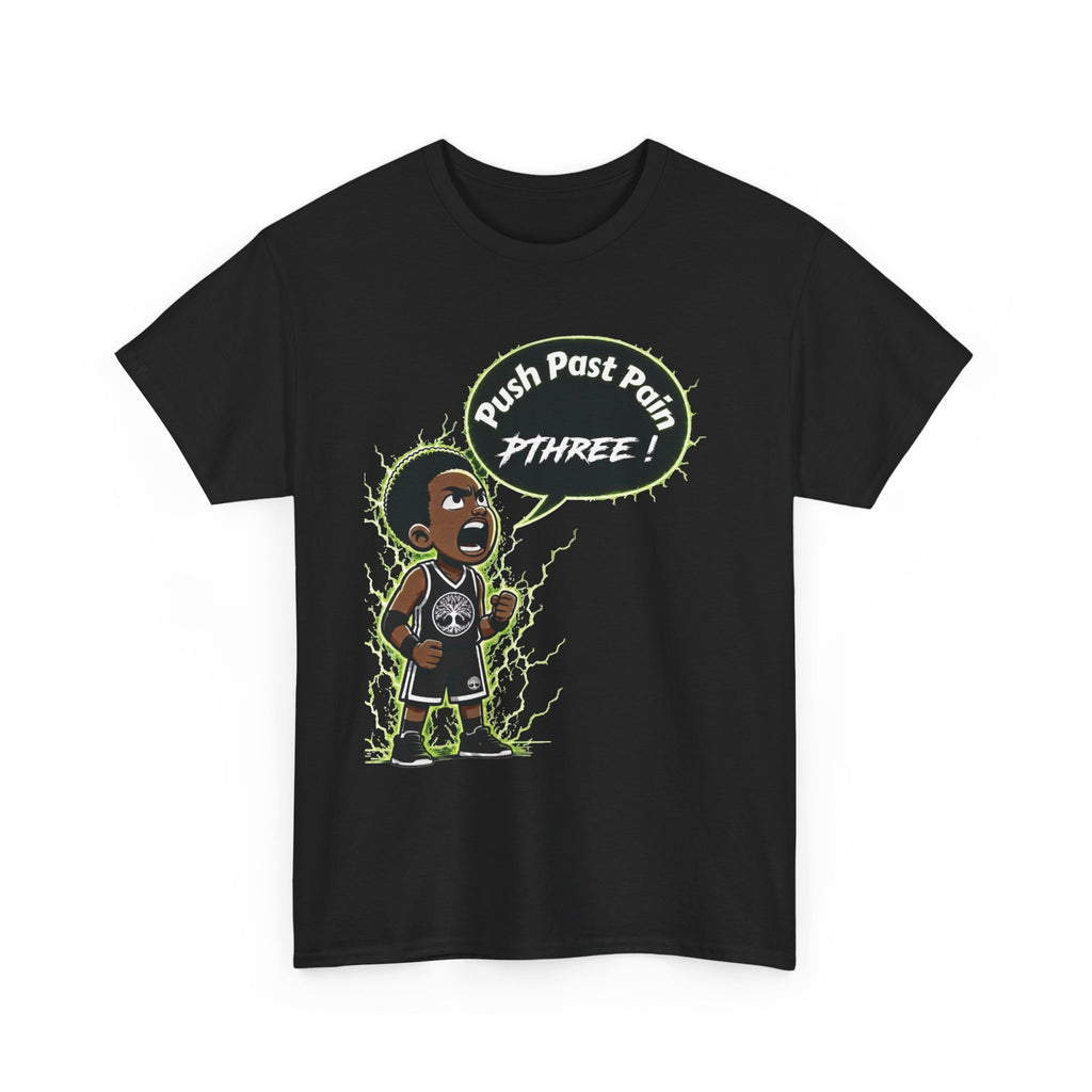 Built Different Tee — “Push Past Pain” PThree Motivational Graphic T-Shirt